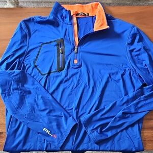 RLX Ralph Lauren Driver Luxury Half Zip Pullover - Heritage Royal  Sz XL